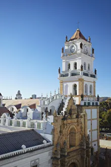 Blick auf die Kathedrale, Sucre (Welterbe der UNESCO), Bolivien