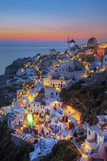 Dorf von Oia (La), Thira, Inseln der Kykladen, Griechenland