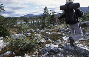 Outdoor Adventure Travel Drucke: Walking and camping trip