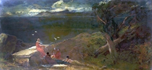 Oil On Canvas Masterpiece Drucke: Circe (recto) - Edwin Ellis