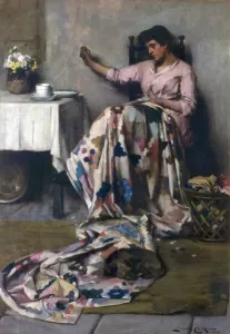 Bildende Kunst Drucke: Das Stoffmusterquilt