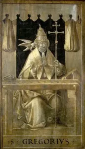Fine Art Paintings Drucke: St Gregory in his Study (verso)