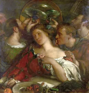 Bildende Kunst Drucke: Tibullus im Haus von Delia - Charles Haslewood Shannon