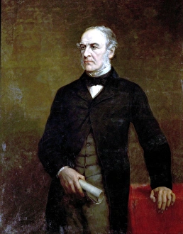 Victorian Era Artwork Drucke: Portrait of Rt. Hon. W. E. Gladstone, by Charles Lucy, ca 1872