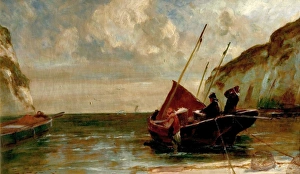 Nottingham Cityscape Photos Drucke: Unloading the Catch - Edwin Ellis