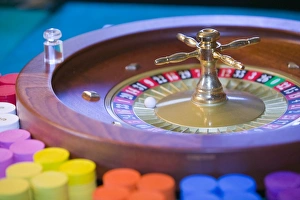 Roulette Wheel Drucke: A roulette wheel