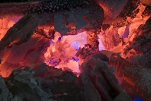 Cozy Home Decor Drucke: A wood fire