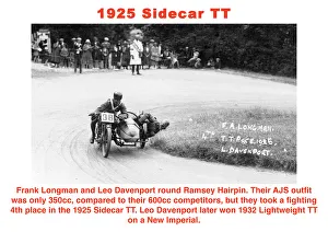 Motorcycle Racing Heritage Drucke: EX TT 1925 Sidecar