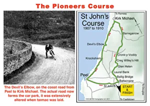 Motorbike Racing Images Drucke: EX TT St Johns course