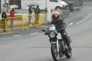 BikeSport TT Race Pictures Drucke: John David Green (Norton) 2012 VMCC Parade Lap