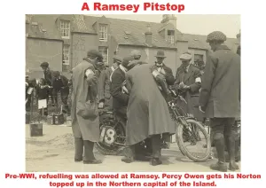 Vintage Norton Motorcycles Drucke: A Ramsey pitstop