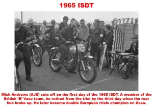 Die 1965er Jahre der Internationalen Sportdienst-Team-Rennen (ISDT)