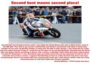Classic Motorbike Pictures Drucke: Second best means second place