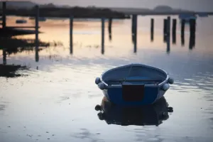 Brenneshäugh Deepdal bei hohem Wasserstand Nordnorfolk Winter