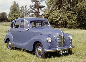 Classic British Automobiles Drucke: 1949 Austin A40