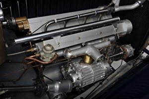 Classic French Automobiles Drucke: Bugatti type 55