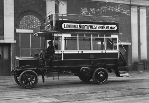 Vintage London Transport Drucke: 1908 Commer Bus