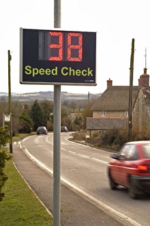 Road Safety Signs Drucke: Speed Check Warning Sign