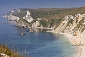 Chalk Cliffs UK Drucke: View of coastline with chalk cliffs, St