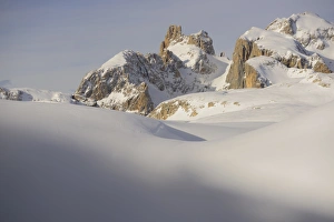Italian Alps Mountains Drucke: View of snow covered mountain range