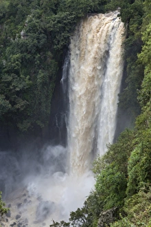 African River Landscapes Drucke: Waterfall in full spate, Thompsons Falls, Ewaso Ng iro River, Kenya, August