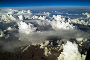 Scenic Views From Above Drucke: Aerial view of above-the-clouds