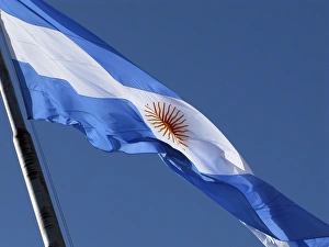 Argentine Flag Drucke: the Argentine flag