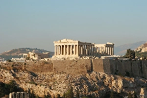 Parthenon Greece Drucke: Athens. Panoramic view of the Acropolis. Parthenon. Attica. Central Greece