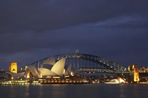 Sydney Harbour Bridge Sunset Drucke: Australia, New