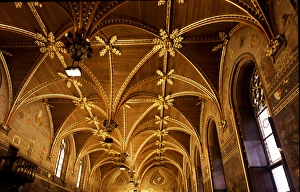 Gothic Buildings In Europe Drucke: Bruges - The Gothic Hall, 14th cent. BELGIUM Copyright: aACollectionLtd