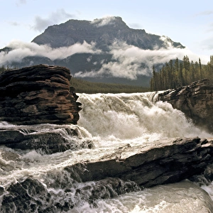 Jasper National Park Waterfalls Drucke: Canada, Alberta, Athabasca Falls