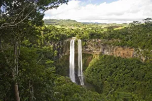 Mauritius Waterfall Drucke: Chamarel Waterfall-highest