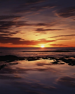 Sunset Ocean Scene Drucke: CTF-0516