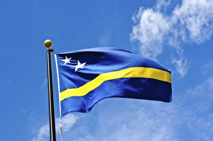 Curacao Island Drucke: Curacao flag