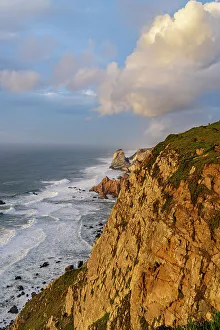 Chuck Haney Photography Drucke: Dramatic seaside cliffs at Cabo do Roca in Colares, Portugal