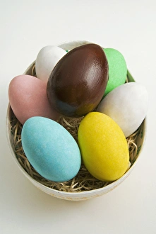 Traditional Easter Eggs Drucke: Easter eggs, spring eggs