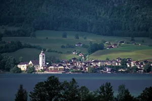 Drucke von Österreich, Oberösterreich, St.Wolfgang; Kurortstädtchen Bilder Datiert 2009 September: Europa Österreich Oberösterreich Sankt Wolfgang Kurortstadt