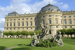 Europa Deutschland Bayern Würzburg Bischofsresidenz