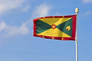 Colorful Country Flags Drucke: Grenada flag