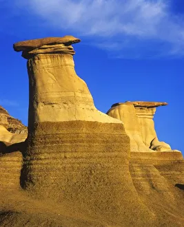 Hoodoo Rock Formations Drucke: Hoodoos at Drumheller Alberta, Canada