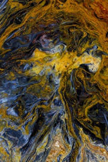 Macro Mineral Photography Drucke: Pietersite from Namibia