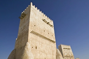Katar, Umm Salal, Umm Salal Mohammed. Festung von Al-Um al-Muhammarad (spätes 19.Jh.)-Turm Barzan