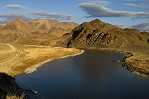 Mongolian Landscape Drucke: River in Mongolia