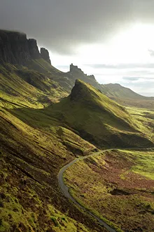 Scottish Landscapes Photography Drucke: Road ascending