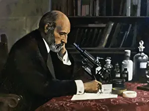 Santiago Ramon Y Cajal Drucke: Santiagó Rámon und Cajál (1852-1934) Spanischer Histologe, Arzt und Pathologe