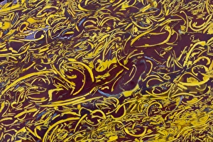 Macro Mineral Photography Drucke: Scripted Jasper