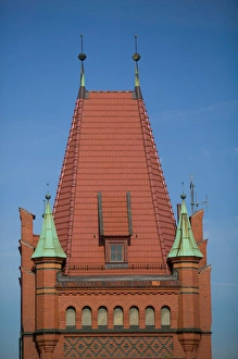 Historic Tower In Europe Drucke: tower, Lubeck_germany