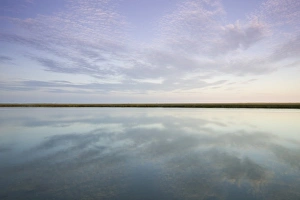 Cape Cod National Seashore Drucke: USA, MASSACHUSETTS, Cape Cod: Eastham, Cape Cod National Seashore, Salt Pond Bay / Dusk
