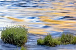 Yosemite National Park Sunset Drucke: Sunset reflection on Merced River, Yosemite National Park, California