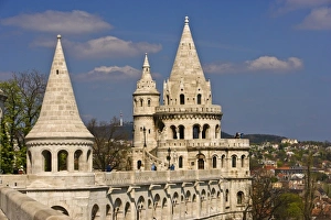 Budapest Castle Hill Drucke: A view of Budapest from Castle Hill